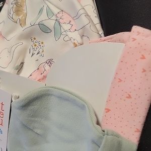 3 carter's baby hats